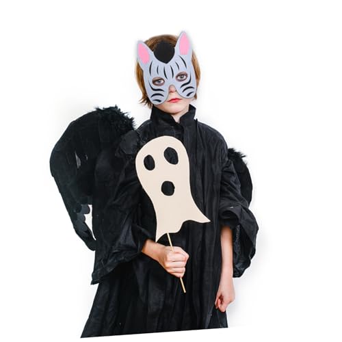 VALICLUD Niedliche Zebramaske für Filz Tiermaske mit Elastischem Band Bequeme Verstellbare Cosplay Maske für Halloween Kostüm und Maskenparty Sichere Tierverkleidung für Jungen und Mädchen von VALICLUD