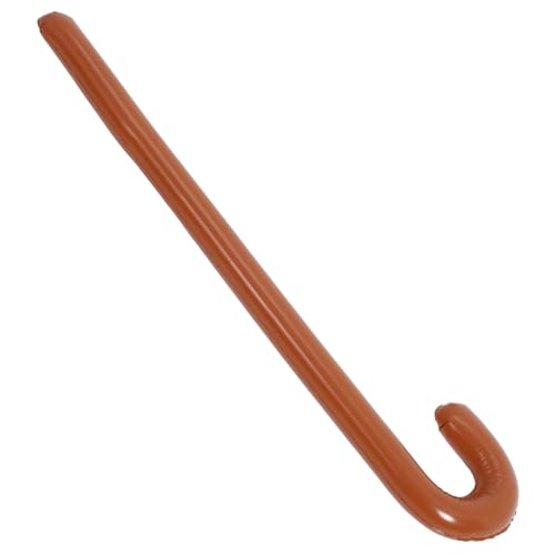 VALICLUD PVC Aufblasbarer Gehstock Braun Kreativer Party Requisit Gehstütze Leichtes Sicheres PVC Material für Halloween Bühnenauftritte Geburtstagsfeiern und Kostümpartys von VALICLUD