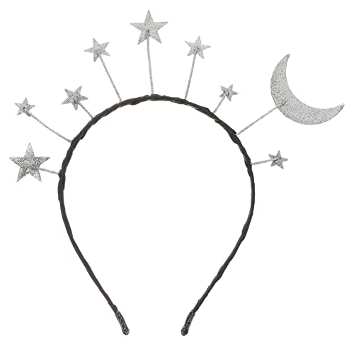 VALICLUD Glitzer Stern Kopf Bopper Mond Stirnband Party Bling Haarband Festival Kopfschmuck für Mädchen Kinder Erwachsene Geburtstagsfeier von VALICLUD
