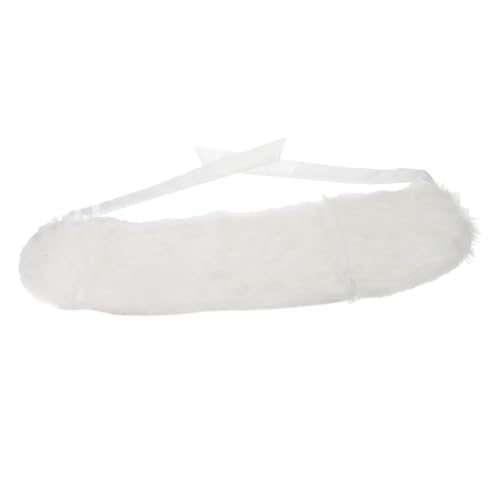 VALICLUD Pelzschal für warmer, stylischer Wickelschal dekorativer Wickelschal Warmer Wickelschal für den Winter Wickelschal für kleine Mädchen bequeme Wickelschals Acetat Beige von VALICLUD