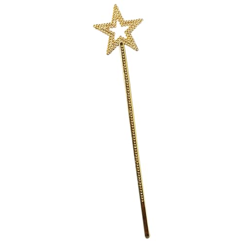 VALICLUD Pentagramm-Zauberstab Kostüm Zauberstab leuchten Fee für Mädchen Blasen für Fairy Wand Party zubehör Sterne Fee Sticks Zauberstäbe für Mädchen Überzug Golden von VALICLUD