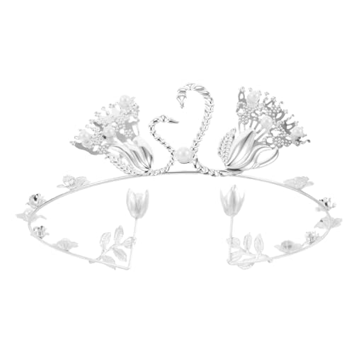 VALICLUD Perle Krone Ornament Krone Für Blumenstrauß Kleine Krone Blumen-cupcake-topper Silberner Geburtstagskuchenaufsatz Mini-tiara-krone Krone Topper Silver Eisenblech VALICLUD Perle Krone Ornament Krone Für Blumenstrauß Kleine Krone Blumen-cupcake-topper Silberner Geburtstagskuchenaufsatz Mini-tiara-krone Krone Topper Silver Eisenblech von VALICLUD
