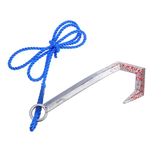 VALICLUD Plastik Piratenhaken mit Seil Realistisches Kostümzubehör für Halloween Party Piraten Requisit Leicht Robust für Erwachsene Roleplay von VALICLUD