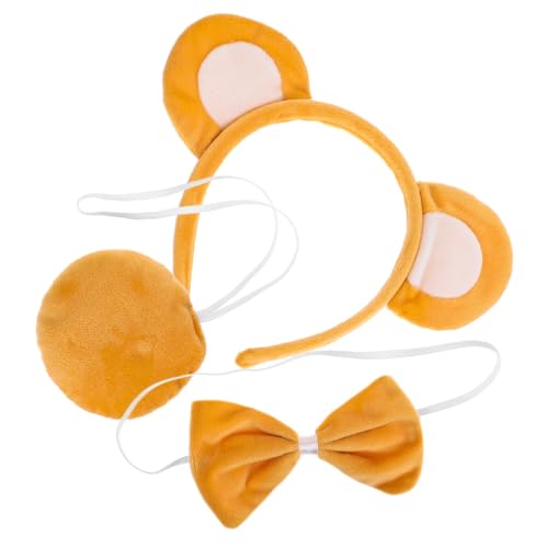 VALICLUD Plüsch Bärenohren Haarband Weiches Niedliches Tierkostüm Zubehör für Erwachsene und Kleinkinder Formstabil Wiederverwendbar Vielseitig für Cosplay Party und Make up Anwendungen von VALICLUD