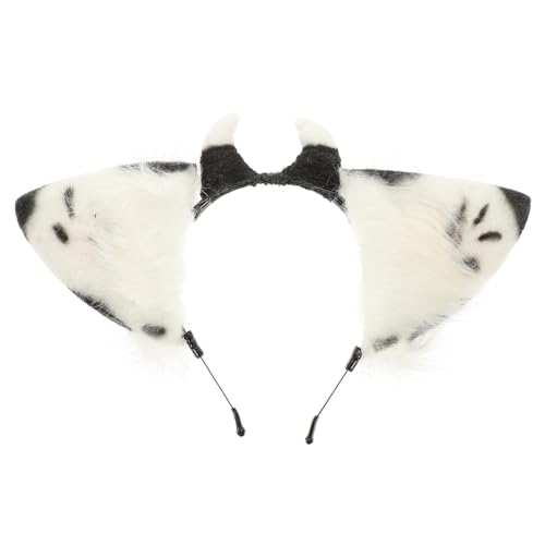 VALICLUD Plüsch Haarreif Kuh Ohren Haarband Leicht Fest Sitzend Kuschelig für Halloween Party Festival Karneval Kostüm Accessoire Mädchen Damen VALICLUD Plüsch Haarreif Kuh Ohren Haarband Leicht Fest Sitzend Kuschelig für Halloween Party Festival Karneval Kostüm Accessoire Mädchen Damen von VALICLUD