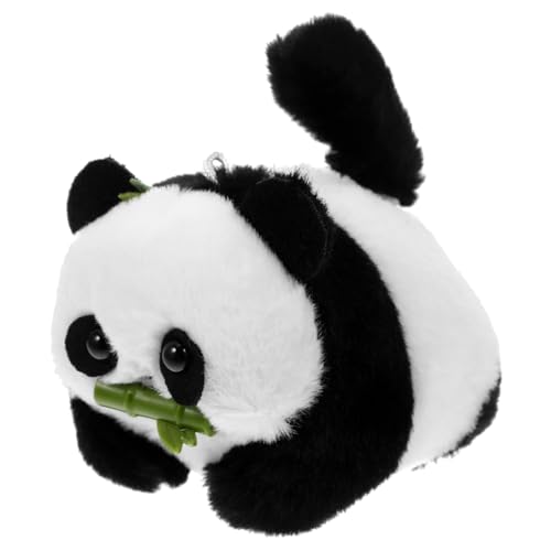 VALICLUD Plüsch Panda Schlüsselanhänger mit Wedelndem Weiches Kuscheltier Anhänger Großer Rucksackanhänger Langlebiges Pp baumwollmaterial Süßes für Frauen und Freunde von VALICLUD