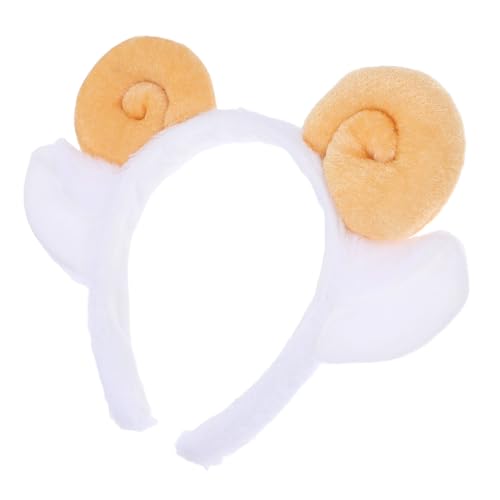 VALICLUD Plüsch Schafhörner Haarband Spiral Ohr Stirnband Tierohren Kopfband für Cosplay Karneval Party Zubehör Unisex Karnevalskostüm VALICLUD Plüsch Schafhörner Haarband Spiral Ohr Stirnband Tierohren Kopfband für Cosplay Karneval Party Zubehör Unisex Karnevalskostüm von VALICLUD