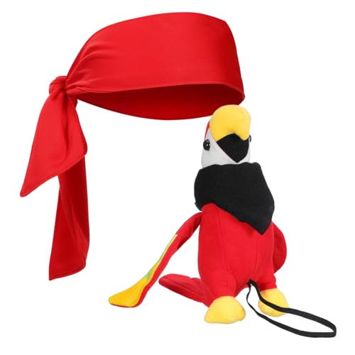 VALICLUD Plüsch Schulter Piratenkostüm Zubehör mit Bandana und Schwarzem Halstuch für Halloween Karneval und Mottoparty Flair VALICLUD Plüsch Schulter Piratenkostüm Zubehör mit Bandana und Schwarzem Halstuch für Halloween Karneval und Mottoparty Flair von VALICLUD