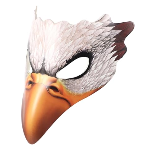 VALICLUD Realistische Cosplay Maske PU für Halloween Karneval Party mit Elastischem Band Vogelmaske für Kostüm Bühnenauftritte und Maskerade Geeignet von VALICLUD