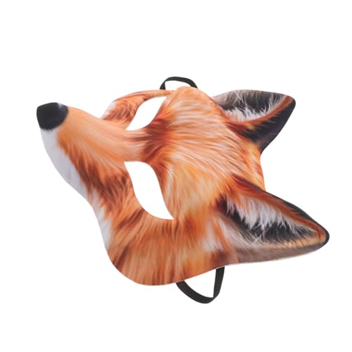 VALICLUD Realistische Fuchsmaske Halbgesicht Cosplay Maske für Halloween Karneval Kostüm Partydekoration Tiermaskerade für Erwachsene VALICLUD Realistische Fuchsmaske Halbgesicht Cosplay Maske für Halloween Karneval Kostüm Partydekoration Tiermaskerade für Erwachsene von VALICLUD