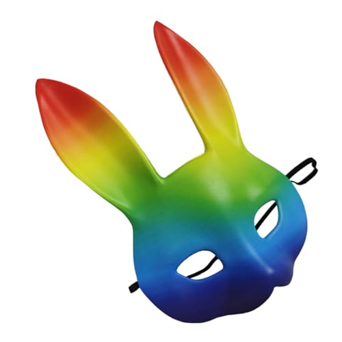 VALICLUD Regenbogen Kaninchen aus PU und EVA Leicht und Langlebig für Halloween Karneval Maskenball Cosplay Party Erwachsene Tierkostüm VALICLUD Regenbogen Kaninchen aus PU und EVA Leicht und Langlebig für Halloween Karneval Maskenball Cosplay Party Erwachsene Tierkostüm von VALICLUD