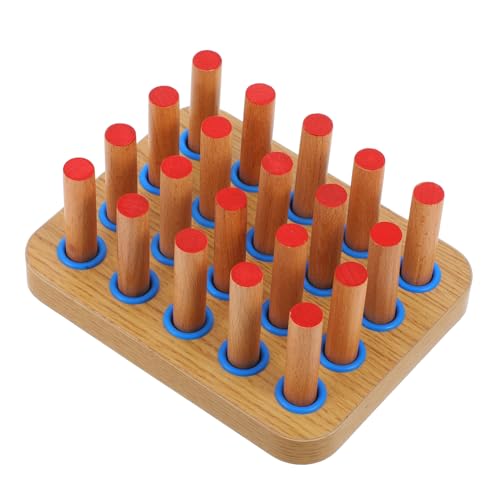 VALICLUD Rehabilitationstraining Handstärkung für Steckbrett aus Holz für Fingerfertigkeit Handgelenkstraining -Ausrüstung Peg-Brettspiel Handstärkungsgeräte VALICLUD Rehabilitationstraining Handstärkung für Steckbrett aus Holz für Fingerfertigkeit Handgelenkstraining -Ausrüstung Peg-Brettspiel Handstärkungsgeräte von VALICLUD