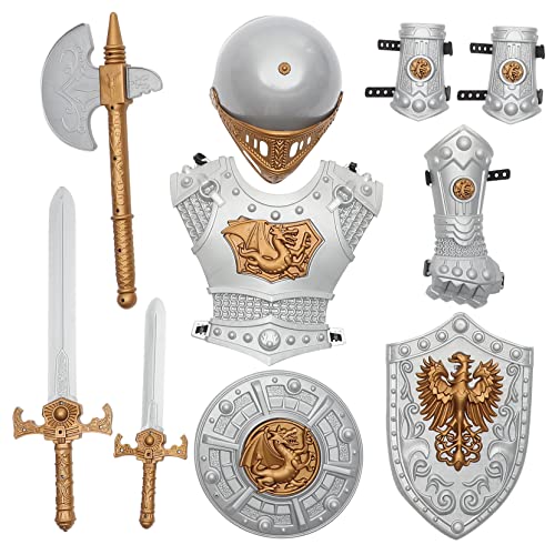 VALICLUD Ritterkostüm Für Jungen Und Mädchen Komplettes Ritter-outfit Für Jungen Halloween Cosplay Bühnenauftritt VALICLUD Ritterkostüm Für Jungen Und Mädchen Komplettes Ritter-outfit Für Jungen Halloween Cosplay Bühnenauftritt von VALICLUD