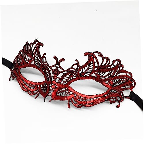 VALICLUD Rote Spitzen Augenmaske Für Partys Luxusmaske Für Halloween Karneval Und Bühnenaufführungen Elegante Maske Für Damen Und Mädchen Für Maskenball Und Festlichkeiten VALICLUD Rote Spitzen Augenmaske Für Partys Luxusmaske Für Halloween Karneval Und Bühnenaufführungen Elegante Maske Für Damen Und Mädchen Für Maskenball Und Festlichkeiten von VALICLUD