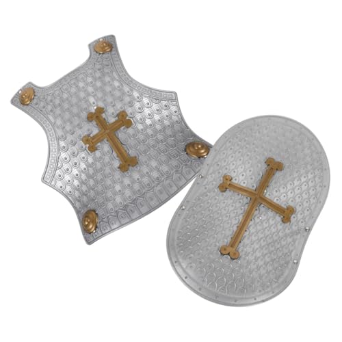 VALICLUD Rüstung Retro Kostüm Schild und Brustpanzer aus Robustem Kunststoff für Jungen Fasching Party Zubehör VALICLUD Rüstung Retro Kostüm Schild und Brustpanzer aus Robustem Kunststoff für Jungen Fasching Party Zubehör von VALICLUD