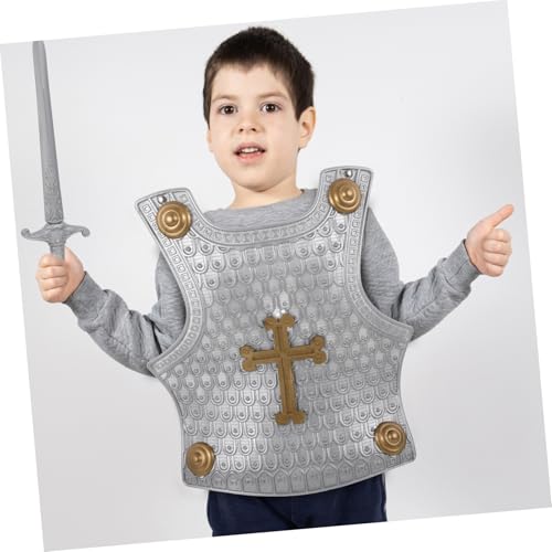 VALICLUD Rüstung Retro Stil Sicheres Kunststoff Schild und Mittelgroßes Ritter Kostüm Zubehör für Jungen und Mädchen zum Rollenspiel und Cosplay VALICLUD Rüstung Retro Stil Sicheres Kunststoff Schild und Mittelgroßes Ritter Kostüm Zubehör für Jungen und Mädchen zum Rollenspiel und Cosplay von VALICLUD