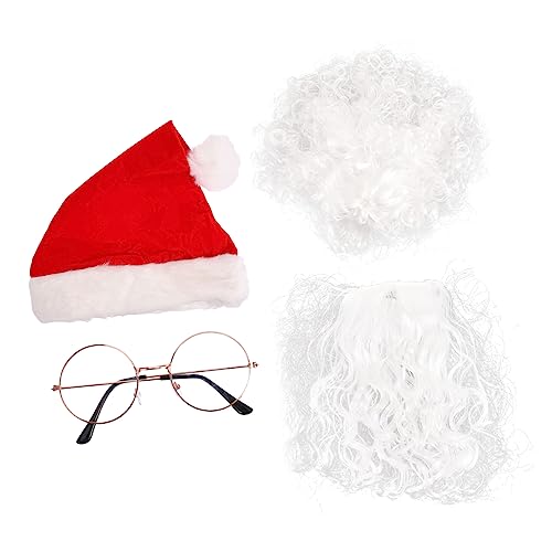 VALICLUD Santa Hut Perücke Bart Und Brille Für Weihnachtsfeiern Cosplay Und Karneval Perfekte Nikolaus Requisiten Für Erwachsene Und VALICLUD Santa Hut Perücke Bart Und Brille Für Weihnachtsfeiern Cosplay Und Karneval Perfekte Nikolaus Requisiten Für Erwachsene Und von VALICLUD