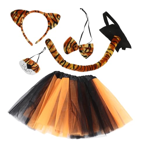 VALICLUD Satz Tiger-anziehkostüm Tierische Stirnbänder Tiger-tutu-kostüm Tiger-kostümzubehör Frackkostüm Für Plüsch-tierohren-stirnband Tiger-stirnband Halloween Tigerkostüm Stoff VALICLUD Satz Tiger-anziehkostüm Tierische Stirnbänder Tiger-tutu-kostüm Tiger-kostümzubehör Frackkostüm Für Plüsch-tierohren-stirnband Tiger-stirnband Halloween Tigerkostüm Stoff von VALICLUD