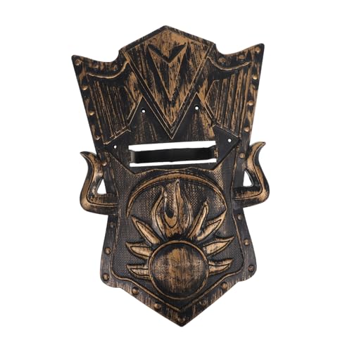 VALICLUD Schild Leichtes Halloween Requisiten für Jungen Halloween zubehör Jungen Ritter Ritterfigur Schild für Plastik Golden von VALICLUD