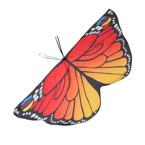 VALICLUD Schmetterlings-Umhang Schmetterlingsflügel-Umhang Märchen Umhang für Kinder Jahr Junge Party-Schmetterlings-Mantel Schmetterlingsmantel Halloween schmücken Chiffon von VALICLUD