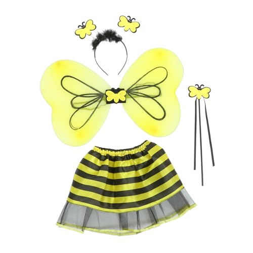 VALICLUD Schmetterlingsflügel Kostüm Set mit Tüllrock Zauberstab und Haarreif Teiliges Feen Party Outfit für Bühnenauftritte Cosplay und Geburtstagsfeiern VALICLUD Schmetterlingsflügel Kostüm Set mit Tüllrock Zauberstab und Haarreif Teiliges Feen Party Outfit für Bühnenauftritte Cosplay und Geburtstagsfeiern von VALICLUD