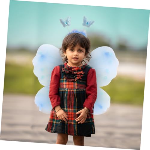 VALICLUD Schmetterlingsflügel Kostüm Teilig Tüllrock Fee Cosplay Kleid für Fasching Geburtstag Tanz Aufführung Blau Pailletten VALICLUD Schmetterlingsflügel Kostüm Teilig Tüllrock Fee Cosplay Kleid für Fasching Geburtstag Tanz Aufführung Blau Pailletten von VALICLUD