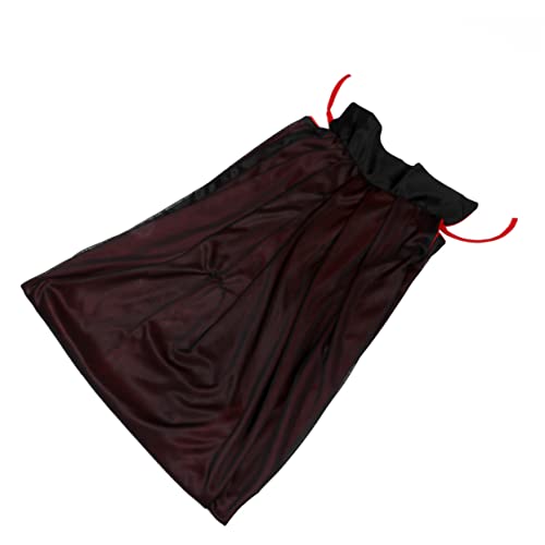 VALICLUD Schwarz Rotes Umhangkostüm Halloween Schwarzer Umhang Mit Kapuze Halloween Kapuzenumhangkostüm Kinderumhang Mit Kapuze Damen Halloweenkostüme Teufelsumhang Zaubererrobe Schwarze von VALICLUD