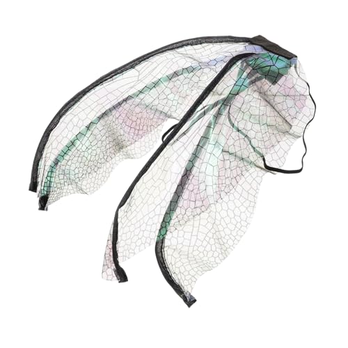 VALICLUD Schwarze Libellenflügel Damen Kostüm Flügel für Karneval Tanz Performance Masquerade Party Accessoire für Erwachsene von VALICLUD