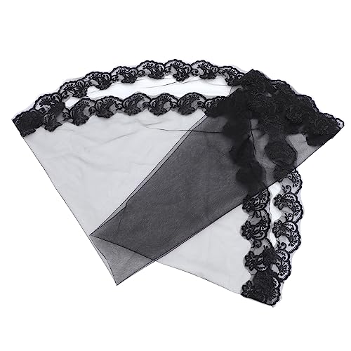 VALICLUD Schwarze Gothic Hochzeitskopfbedeckung Mit -veil Für Halloween Eleganter Brautschleier Haarschmuck Für Kostümpartys Wiederverwendbar Und Langlebig von VALICLUD