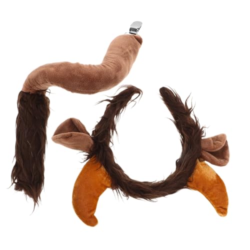 VALICLUD Schwarzes Kuh-ohren-stirnband mit Hörnern und Realistisches Tierkostüm-set Leichtes Hautfreundliches Zubehör für Halloween Weihnachten und Mottopartys VALICLUD Schwarzes Kuh-ohren-stirnband mit Hörnern und Realistisches Tierkostüm-set Leichtes Hautfreundliches Zubehör für Halloween Weihnachten und Mottopartys von VALICLUD