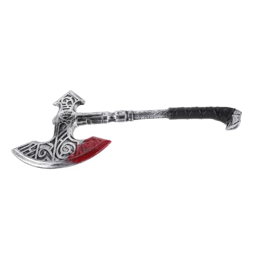 VALICLUD Simulierte Waffenprops Filmrequisiten Halloween Axe Prop Kostümzubehör Requisite ausführen simulierte Halloween -Party -Requisite Plastik Silver von VALICLUD