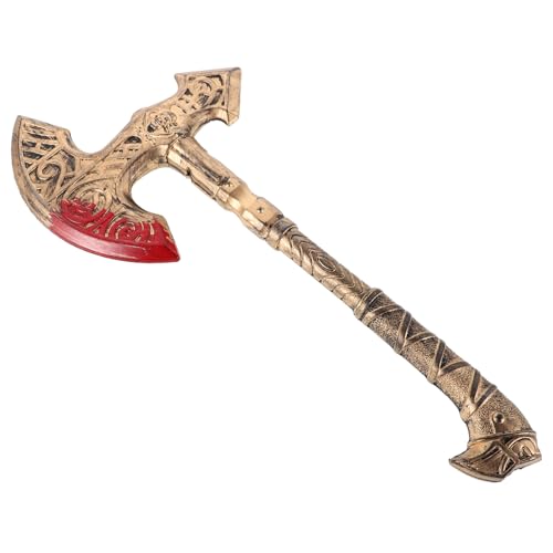VALICLUD Simulierte Waffenprops Gefälschte -Requisiten -Ornament Gefälschte Axe -Requisite Filmrequisiten Simulierte Plastik Golden von VALICLUD