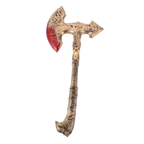 VALICLUD Simulierte Waffenprops Halloween-Performance-Requisite Cosplay-Party-Requisiten verkleiden Sich Zubehör Halloween Axe Prop Plastik Golden von VALICLUD