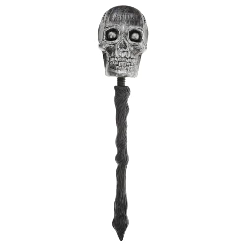 VALICLUD Skull Cane Halloween Kostüm Halloween Partyzubehör LED Halloween Dekoration Spooky Halloween Schädel Scepter Schädel von VALICLUD