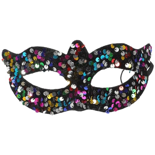 VALICLUD Spitze mit Pailletten halloween masken halloweenmaske Maskerademaske für Frauen mit Pailletten Paillettenmasken-Maskerade Mardi Gras Accessoires PVC Colorful von VALICLUD