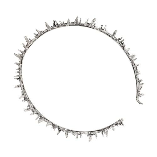 VALICLUD Spitzen-dornkrone Gothic Haarreif Halbrosette aus Ultraleichtem Material für Halloween Cosplay Party Mittelalterliche Kostüme Silberfarbene Haarschmuck VALICLUD Spitzen-dornkrone Gothic Haarreif Halbrosette aus Ultraleichtem Material für Halloween Cosplay Party Mittelalterliche Kostüme Silberfarbene Haarschmuck von VALICLUD
