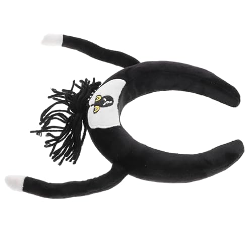 VALICLUD Stirnband Halloween -Haarzubehör Halloween-Ohren Haarband zum Waschen des Gesichts schwarze Katzenohren Halloween-Stirnbänder für Frauen Affenkostüm Plastik Black von VALICLUD