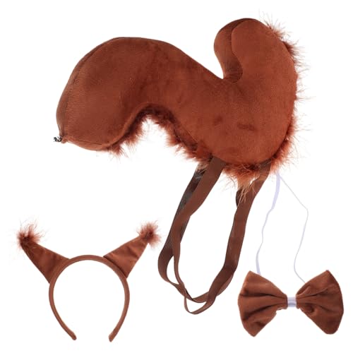 VALICLUD Süßes Eichhörnchen Kostüm mit Dekorativem Haarreif Ultraweichem Stirnband und Flauschigem Geeignet für Kinderparty Cosplay Geburtstag und Karneval VALICLUD Süßes Eichhörnchen Kostüm mit Dekorativem Haarreif Ultraweichem Stirnband und Flauschigem Geeignet für Kinderparty Cosplay Geburtstag und Karneval von VALICLUD