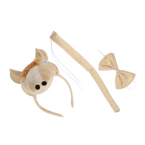 VALICLUD Teiliges Pferdekostüm Set aus Weichem Plüsch mit Pferdeohren Stirnband Fliege und Bequemes Tierkostüm für Halloween Weihnachten Karneval und Geburtstagsfeiern VALICLUD Teiliges Pferdekostüm Set aus Weichem Plüsch mit Pferdeohren Stirnband Fliege und Bequemes Tierkostüm für Halloween Weihnachten Karneval und Geburtstagsfeiern von VALICLUD