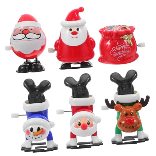 VALICLUD Teiliges mit Wind Up Figuren Santa Claus Rentier und Schneemann für Füllmaterial für Geschenktüten von VALICLUD