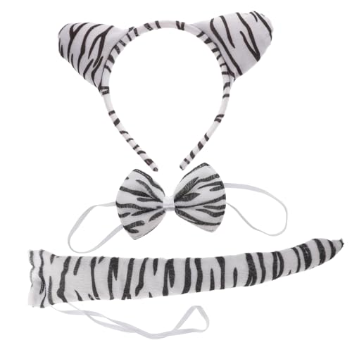 VALICLUD Tiger Kostüm für Mädchen Party accessoire mit Niedlichem Tierohren Haarreif und Passender Fliege Kreatives Kostümzubehör für Karneval Halloween und Kinderfest VALICLUD Tiger Kostüm für Mädchen Party accessoire mit Niedlichem Tierohren Haarreif und Passender Fliege Kreatives Kostümzubehör für Karneval Halloween und Kinderfest von VALICLUD