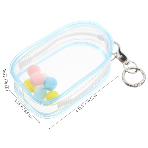 VALICLUD Transparente Tragbare Sammeltasche mit Reißverschlussverschluss Staubdichtes Schutzetui für Mini Figuren und Puppen Klarer Organizer zum Aufhängen Sicherer Displayschutz für von VALICLUD