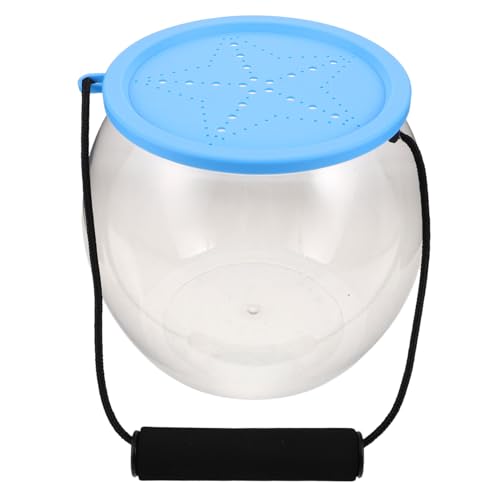 VALICLUD Transparenter Kleiner Fischbehälter mit Deckel und Henkel Tragbares Kunststoff Aquarium für Krabben Schnecken und Kleine Meeresbewohner für Outdoor und Temporäre Haltung VALICLUD Transparenter Kleiner Fischbehälter mit Deckel und Henkel Tragbares Kunststoff Aquarium für Krabben Schnecken und Kleine Meeresbewohner für Outdoor und Temporäre Haltung von VALICLUD