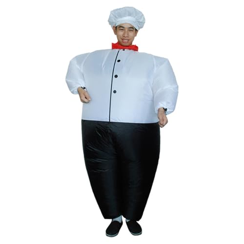 VALICLUD Tuta Gonfiabile Chef Adulto Pieno Grasso Costumi Gonfiabili Per Adulti Costume Da Cuoco Gonfiabile Costumi Di Halloween Divertente Cosplay Costume Francese VALICLUD Tuta Gonfiabile Chef Adulto Pieno Grasso Costumi Gonfiabili Per Adulti Costume Da Cuoco Gonfiabile Costumi Di Halloween Divertente Cosplay Costume Francese von VALICLUD