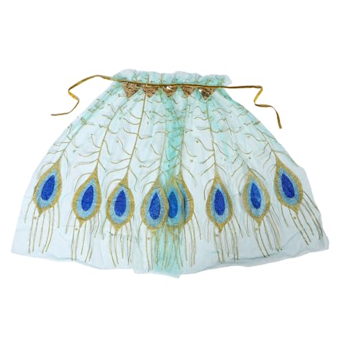 VALICLUD Umhang Aus Federnetz Umhang Für Kleinkinder Tüllkleid Mädchen Verkleiden Sich Umhang Tüllrock Kleine Mädchen Verkleiden Sich Friseurumhang Für Nylon Light Green von VALICLUD