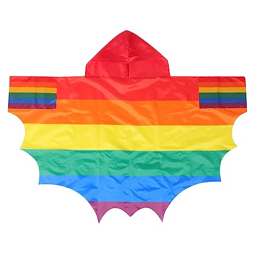 VALICLUD Umhang mit Regenbogenflagge Stolz-Kleidung Party Junggesellinnenabschied Schärpen LED-Umhang Rave Gay Pride Accessoires regenbogenfahne Kap-Flaggen- Cape- Schal Polyester VALICLUD Umhang mit Regenbogenflagge Stolz-Kleidung Party Junggesellinnenabschied Schärpen LED-Umhang Rave Gay Pride Accessoires regenbogenfahne Kap-Flaggen- Cape- Schal Polyester von VALICLUD