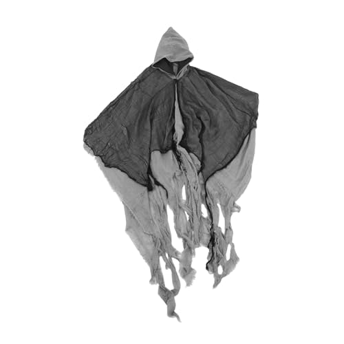 VALICLUD Unisex Erwachsene Kapuzenumhang Atmungsaktives Reaper Kostüm für Halloween Geisterhaus und Themenpartys Vielseitiger Todesschleier mit Detailreichem Design von VALICLUD