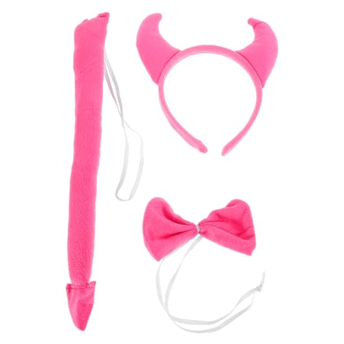VALICLUD Vampir Outfit Set mit Teufelshörner Haarband für Halloween Robustes Kostüm Accessoire für Karneval und Partys Gothic Haarreif für Damen Vielseitige Styling Optionen von VALICLUD