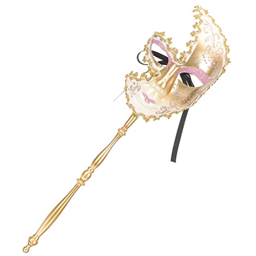 VALICLUD Venezianische Frauen maskieren - LED Halloween-Dekoration halloween masken halloweenmaske Maskerade- auf Stick Maskerademaske mit Stock Plastik Rosa VALICLUD Venezianische Frauen maskieren - LED Halloween-Dekoration halloween masken halloweenmaske Maskerade- auf Stick Maskerademaske mit Stock Plastik Rosa von VALICLUD