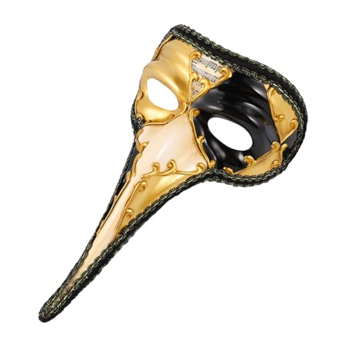 VALICLUD Venezianische Long Nose Mask Elegant und Komfortabel Klassische Halloween Maske für Maskenball Ballparty Cosplay und Karneval Passend für Damen und Herren Stilvolles von VALICLUD